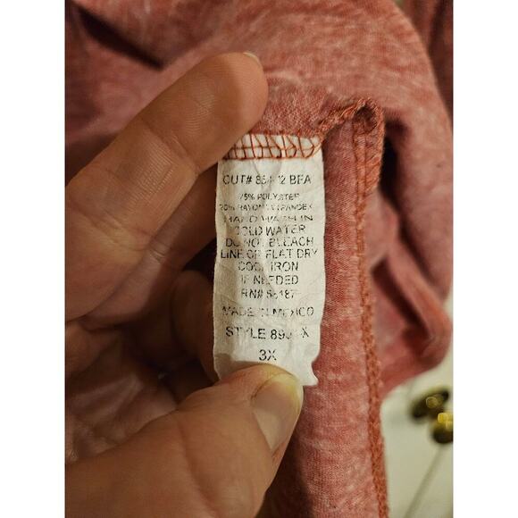 Star Vixen 3/4 Sleeve Scoop Neck Blouse Plus Size Top - Picture 4 of 5